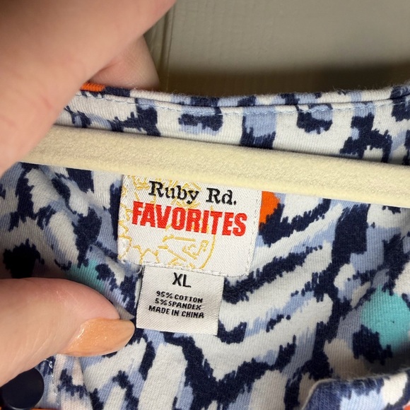 Ruby Rd. Favorites 3/4 Sleeve Blouse - Picture 6 of 6